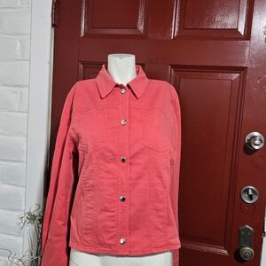 Jones New York Signature Denim Women's Jacket Sz M